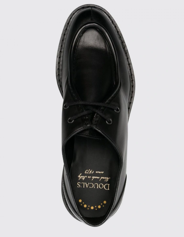 Leather Derby Shoes Chunky Sole