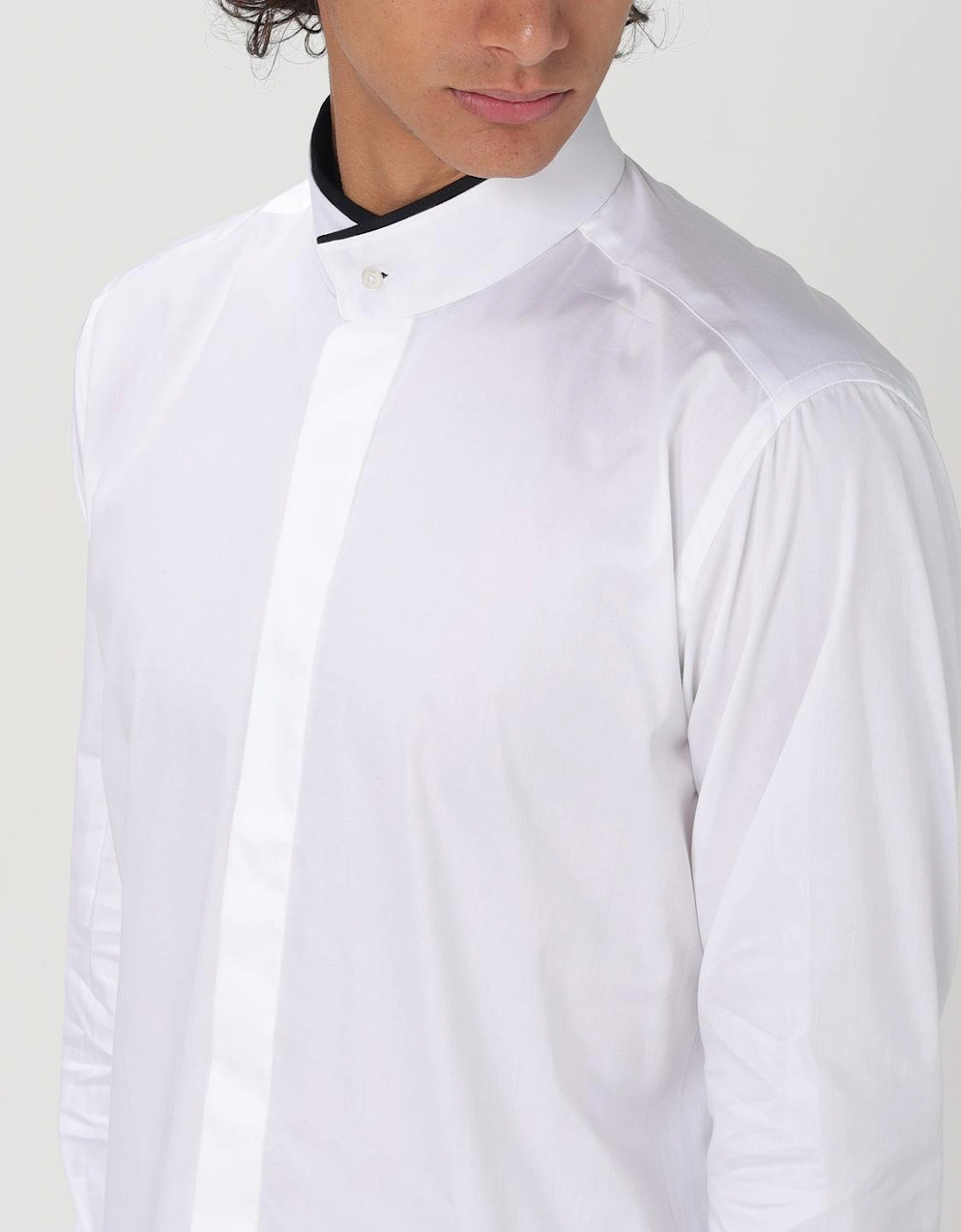 Mandarin Collar Shirt Relaxed Fit