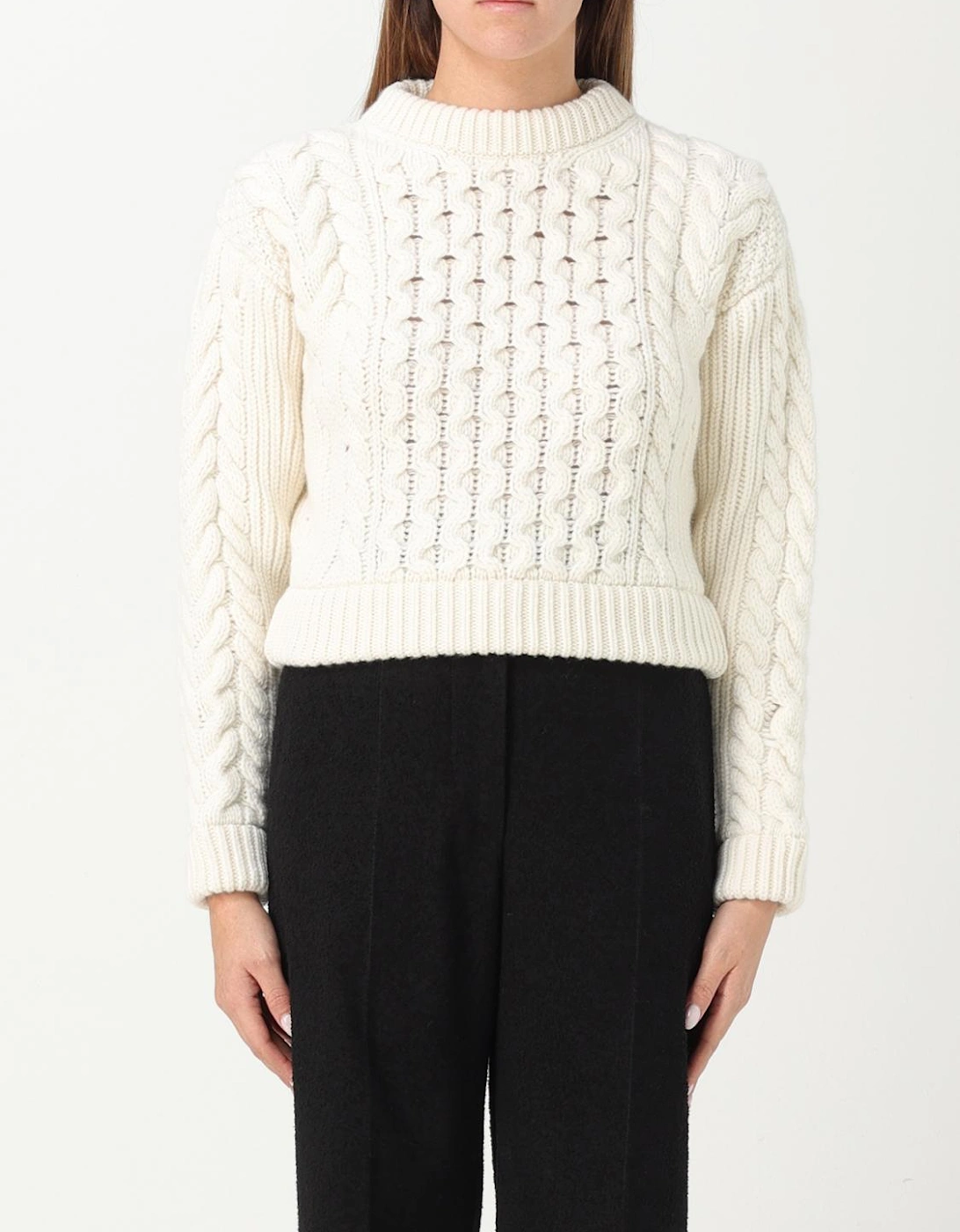 Cable Knit Merino Wool Sweater, 4 of 3