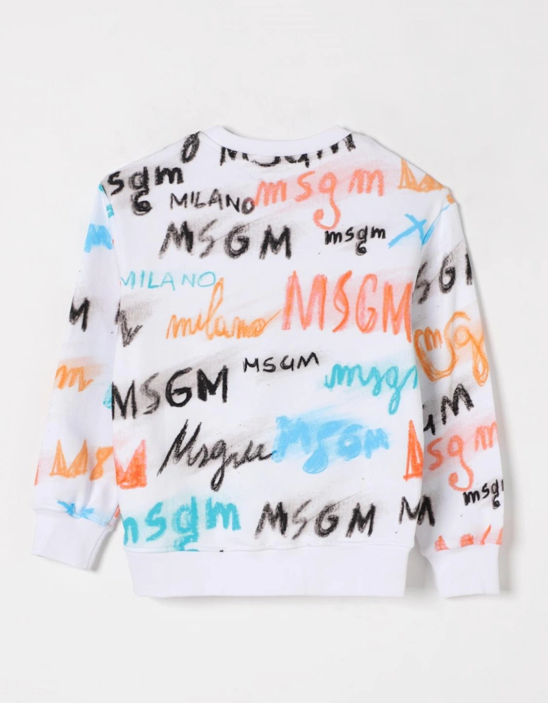 Kids Graffiti Print Sweatshirt