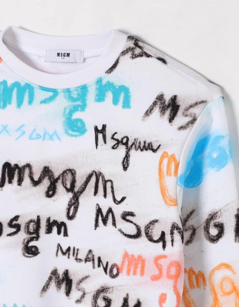 Kids Graffiti Print Sweatshirt