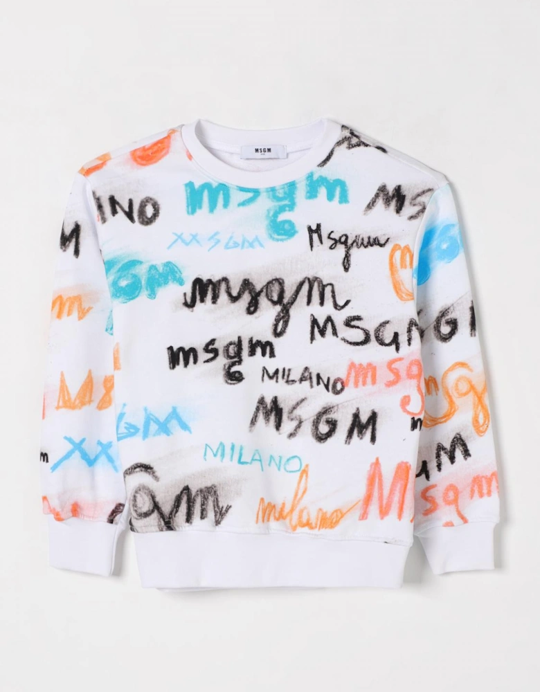 Kids Graffiti Print Sweatshirt