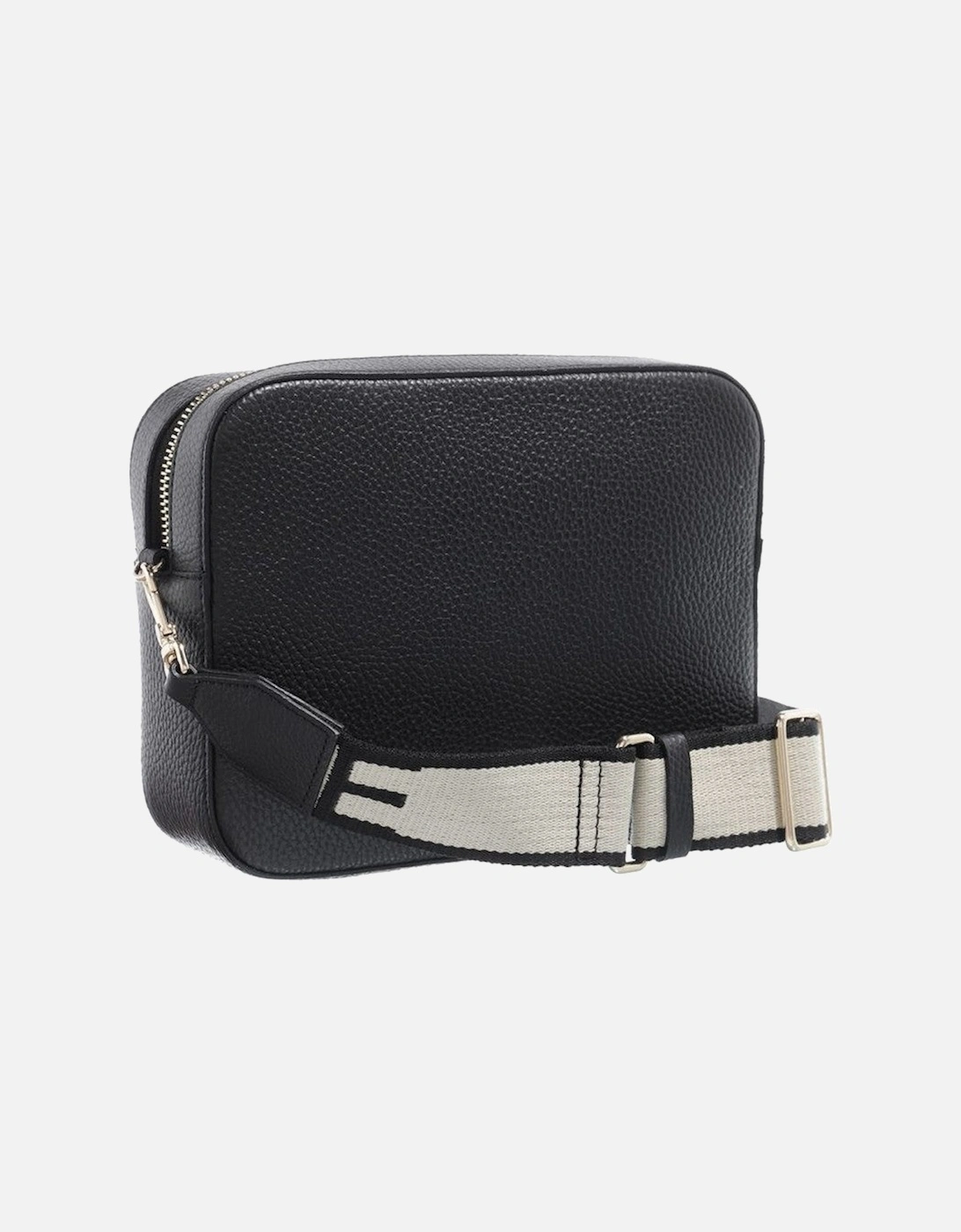 Leather Across-Body Bag with Adjustable Strap and Zip Fastening