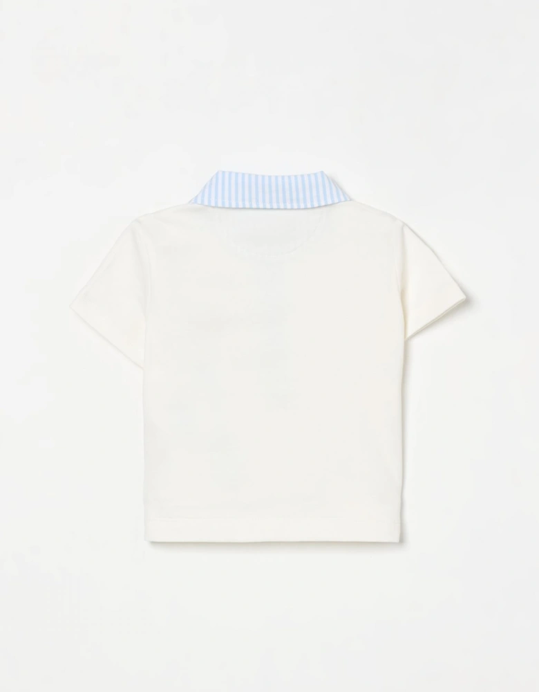 Infant Baby Polo Shirt Teddy Bear Embroidery