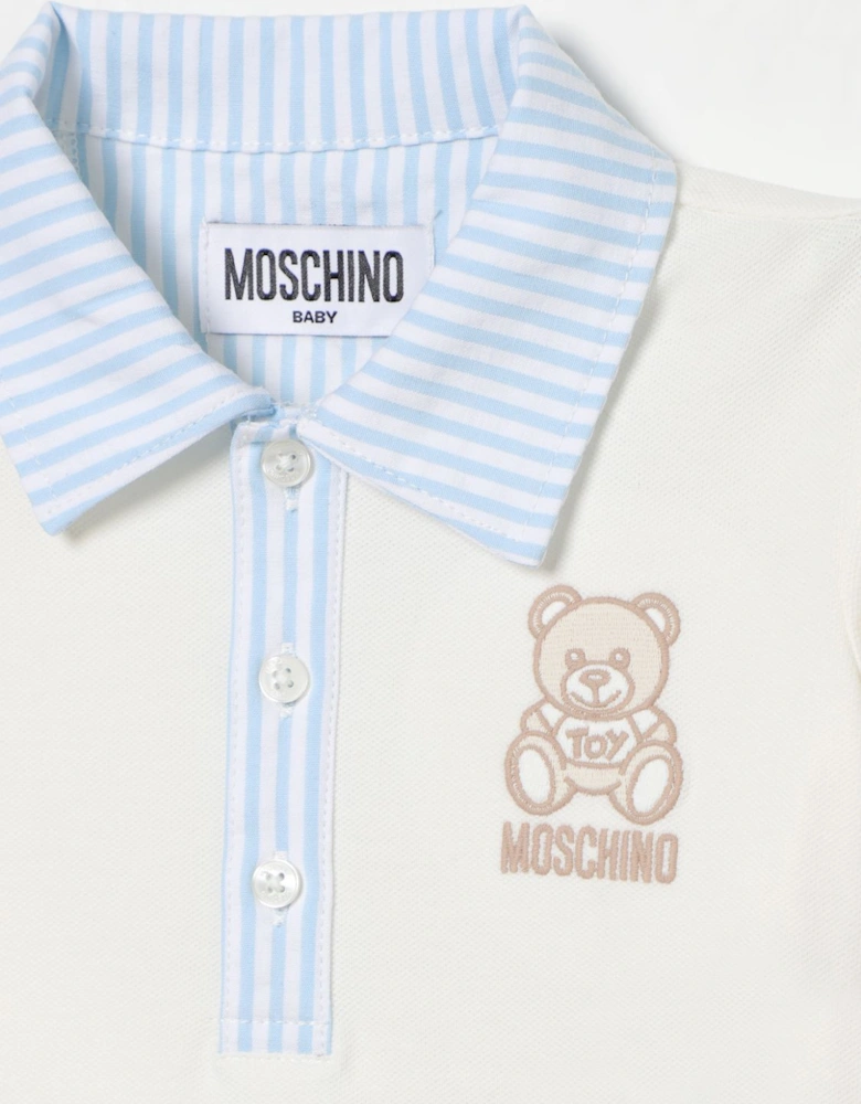 Infant Baby Polo Shirt Teddy Bear Embroidery