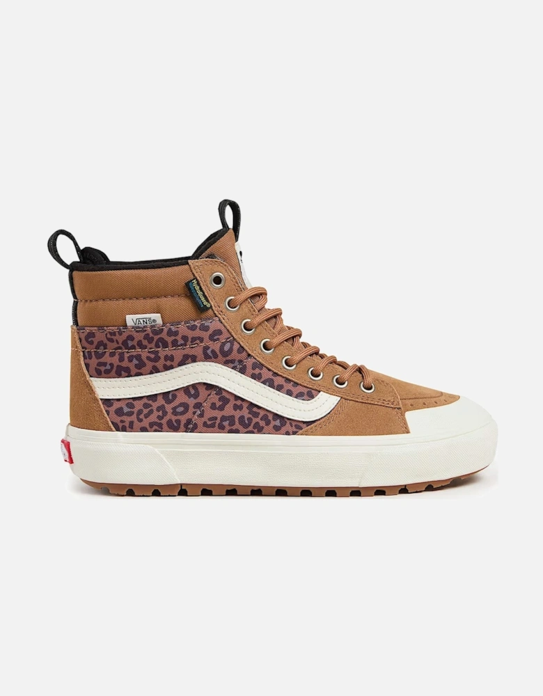 FabricandLeatherRoundToeSneakers