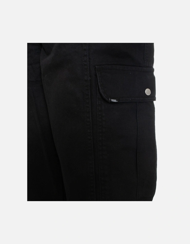 Cotton Trousers with Button and Zip Fastening