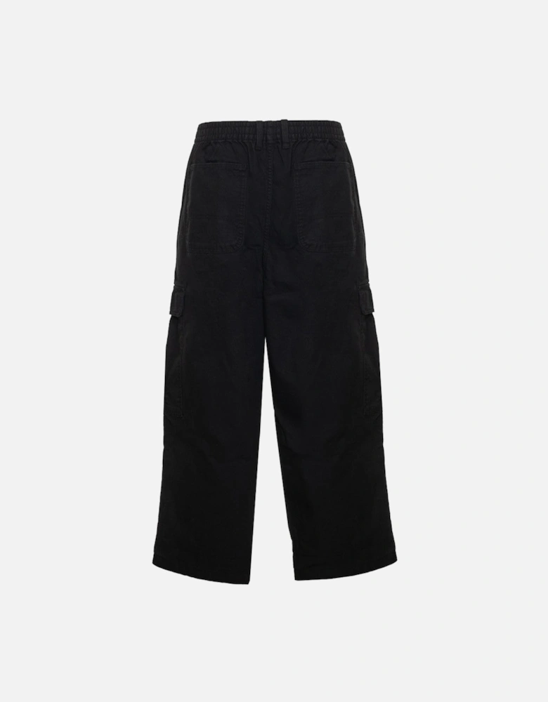 Cotton Trousers with Button and Zip Fastening
