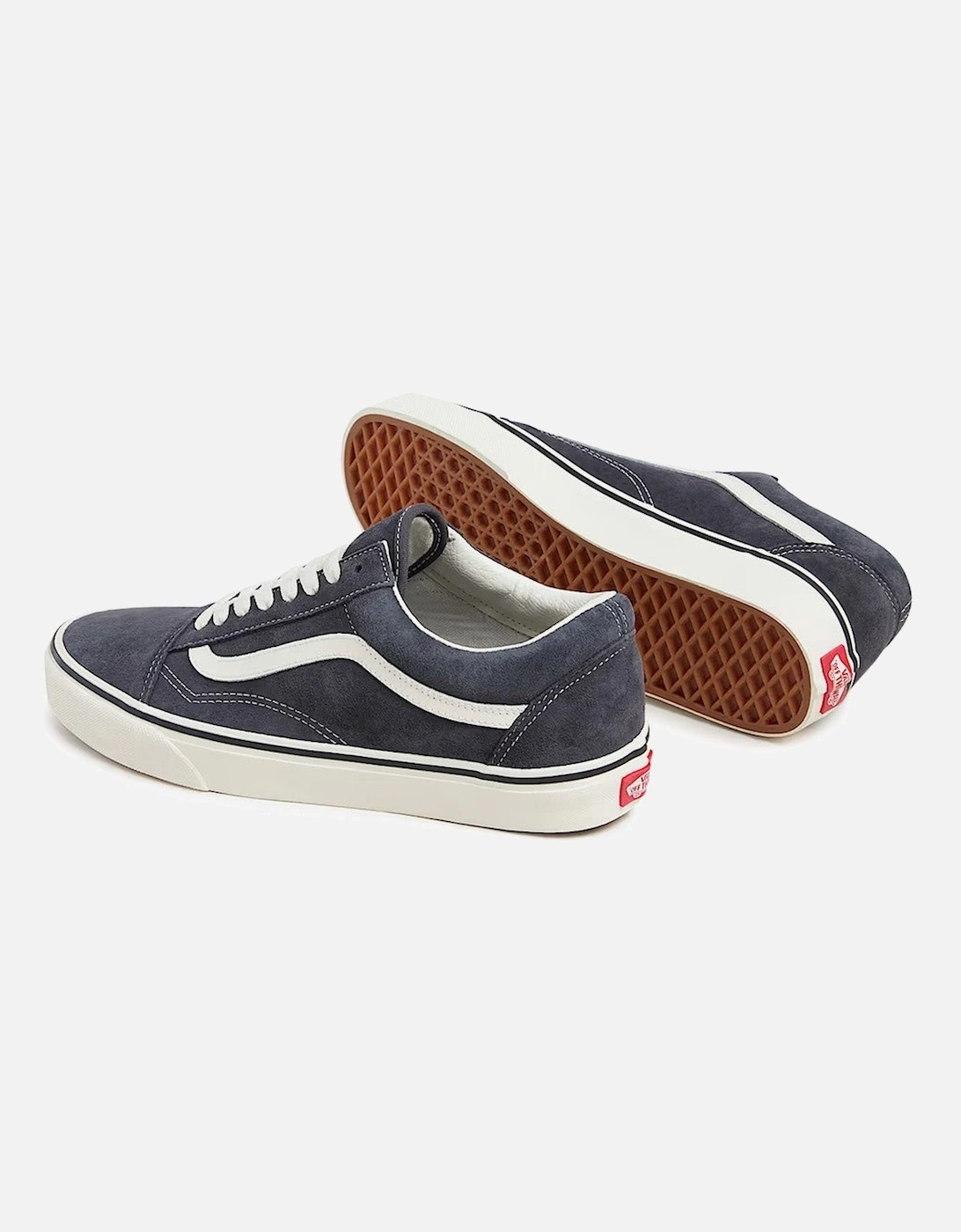 LeatherUpperRoundToeSneakers