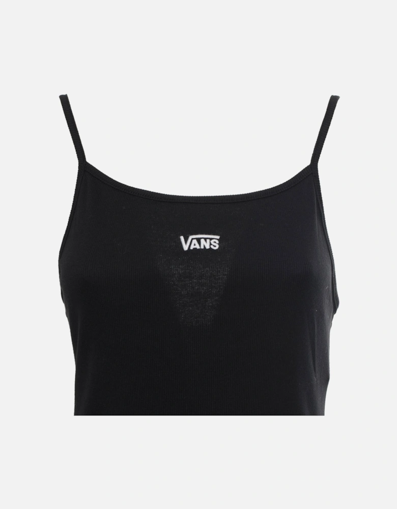 Sleeveless Cotton-Blend Dress with Logo Detailing