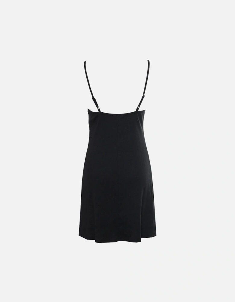 Sleeveless Cotton-Blend Dress with Logo Detailing