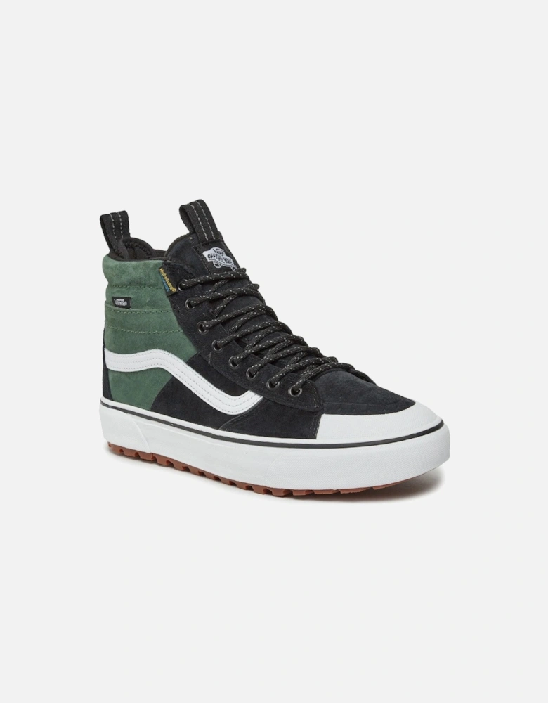 LeatherandRubberRoundToeSneakerswithMetalEyelets