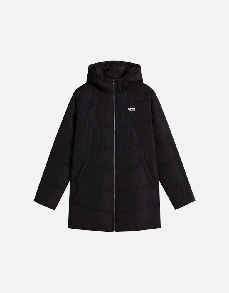 Visible Logo Solid Bomber Jacket with Zip Fastening