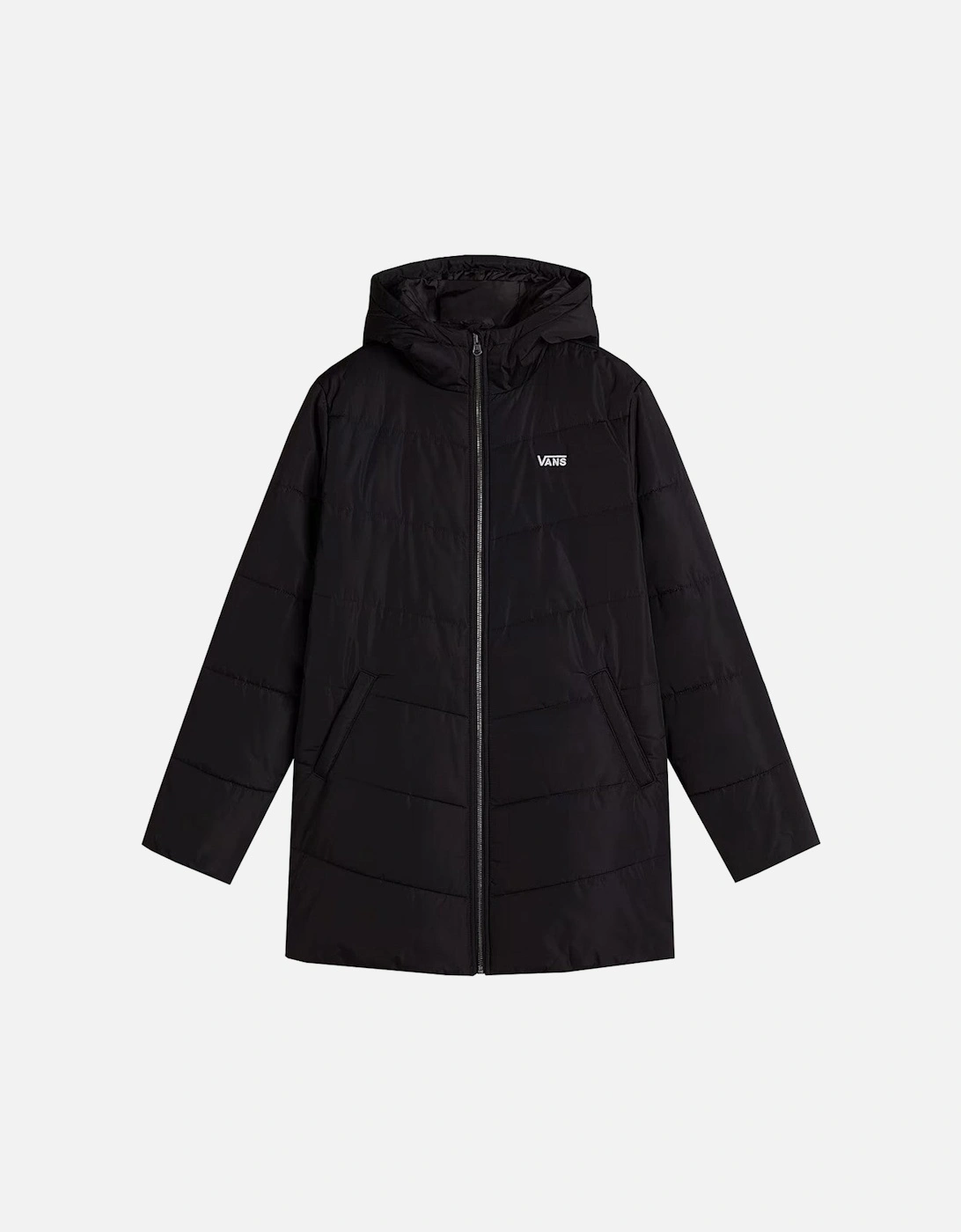 Visible Logo Solid Bomber Jacket with Zip Fastening