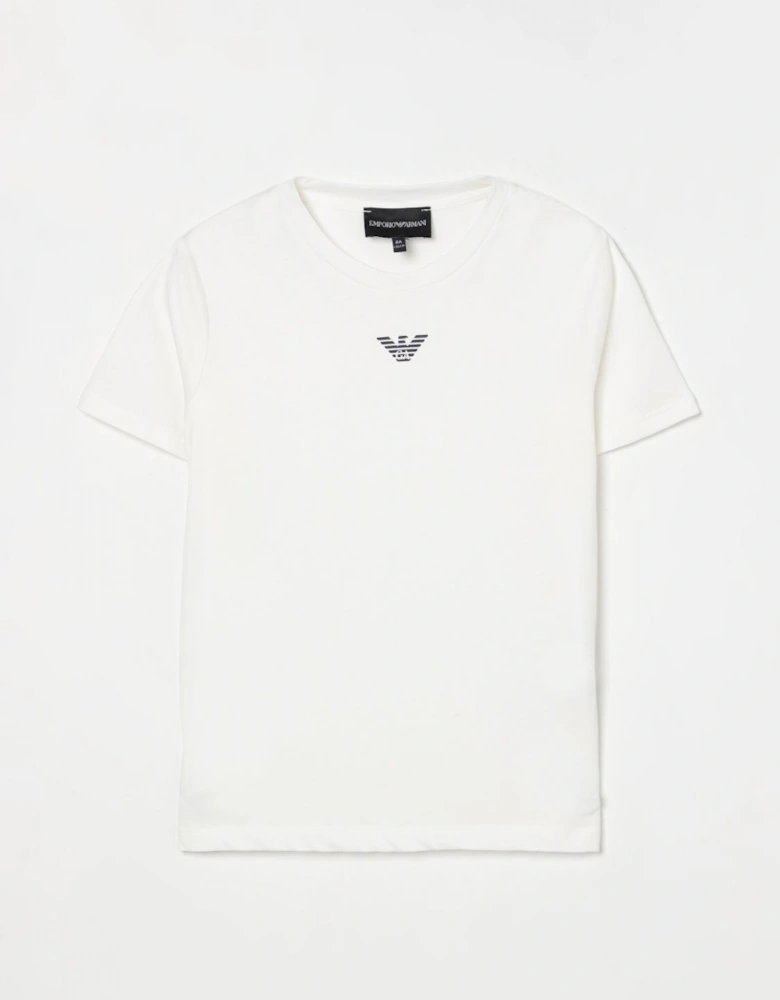 Crew Neck Short Sleeve Casual T-Shirt with Logo