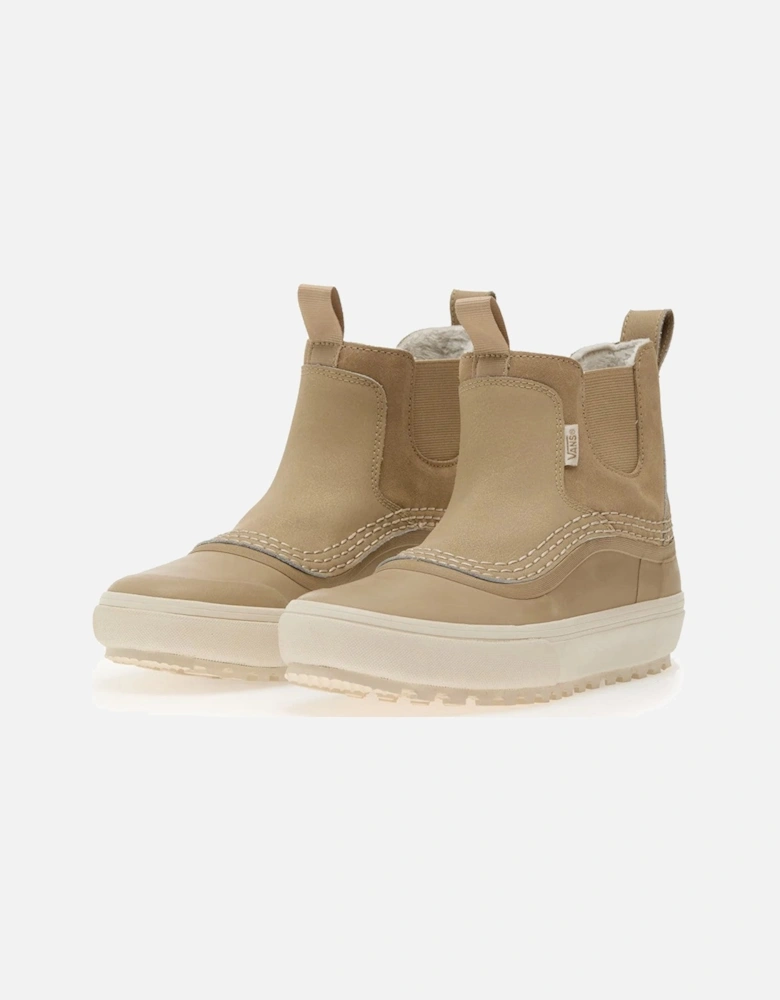Leather and Rubber Ankle Boots with Elastic Gores