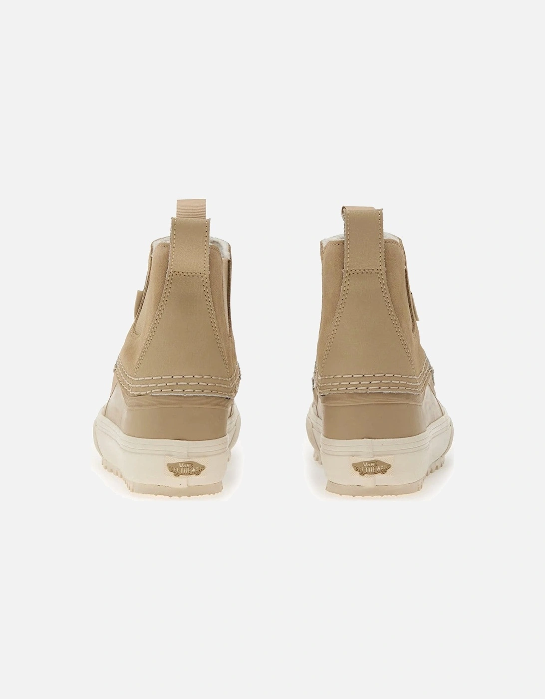 Leather and Rubber Ankle Boots with Elastic Gores
