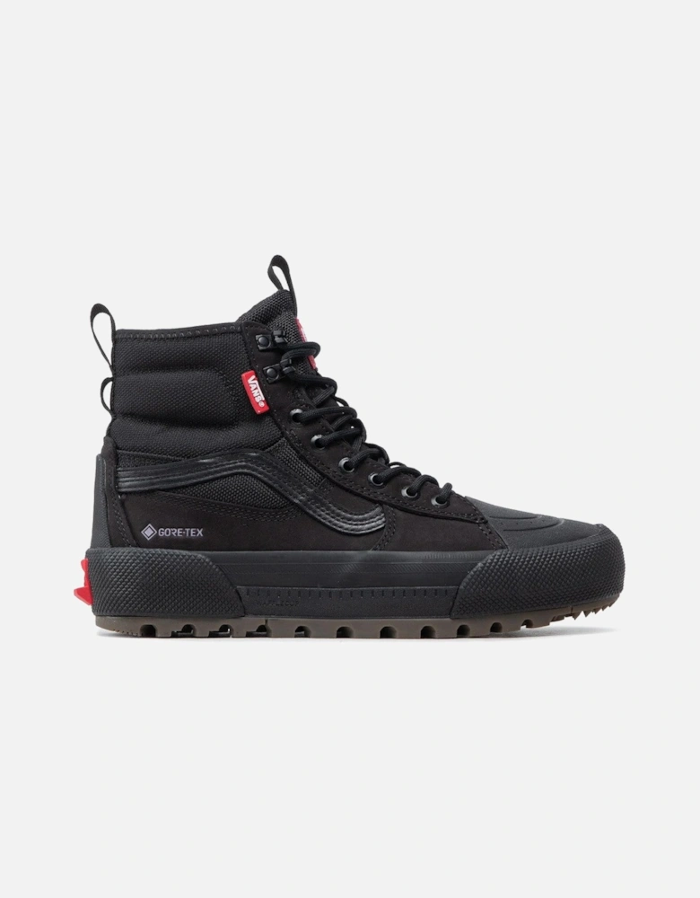 LeatherSneakerswithFabricLiningandMetalEyelets