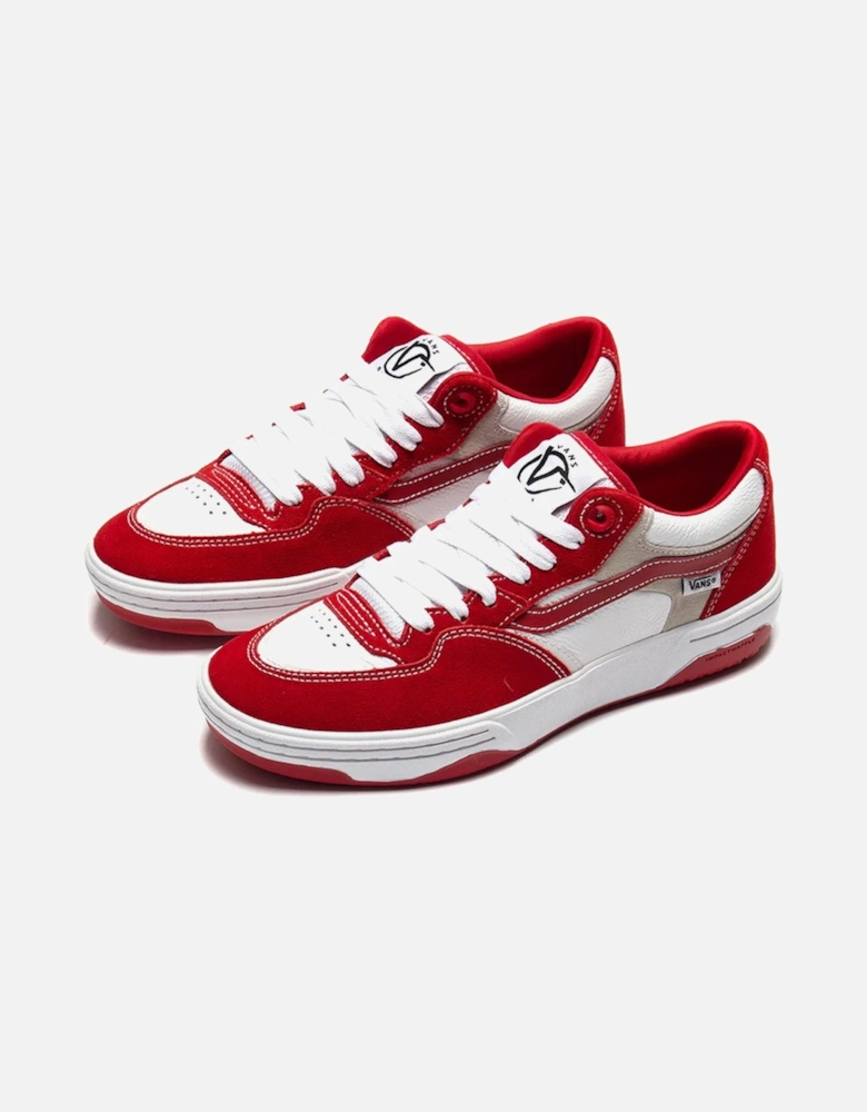 Leather Upper Sneakers with Rubber Sole and Fabric Lining