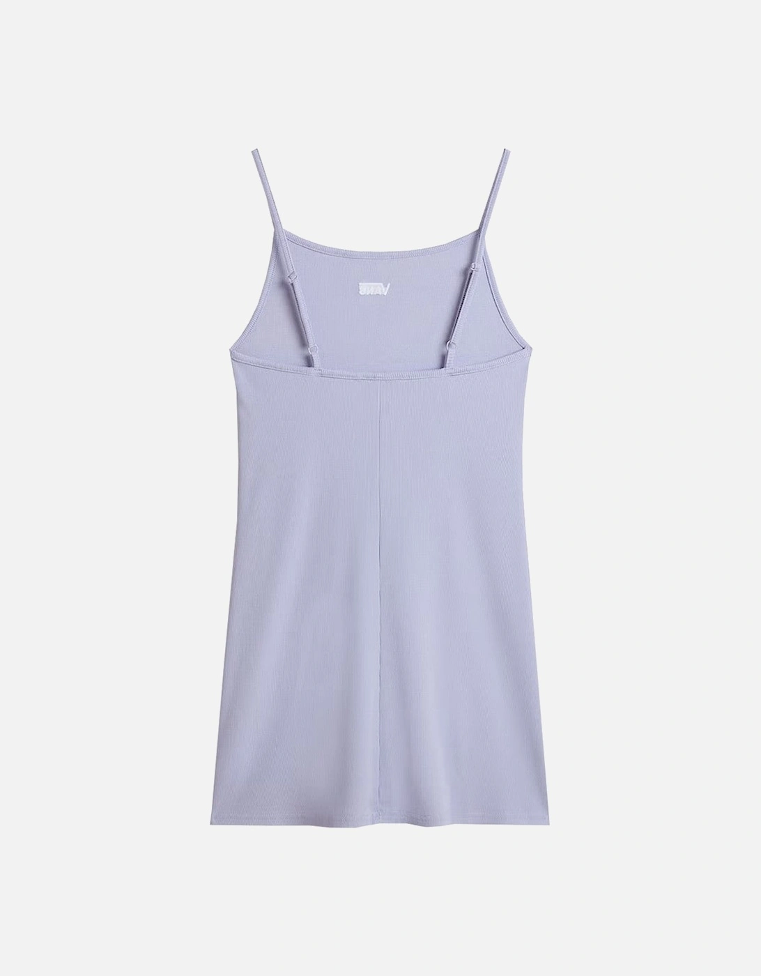 Sleeveless Cotton-Blend Dress with Visible Logo