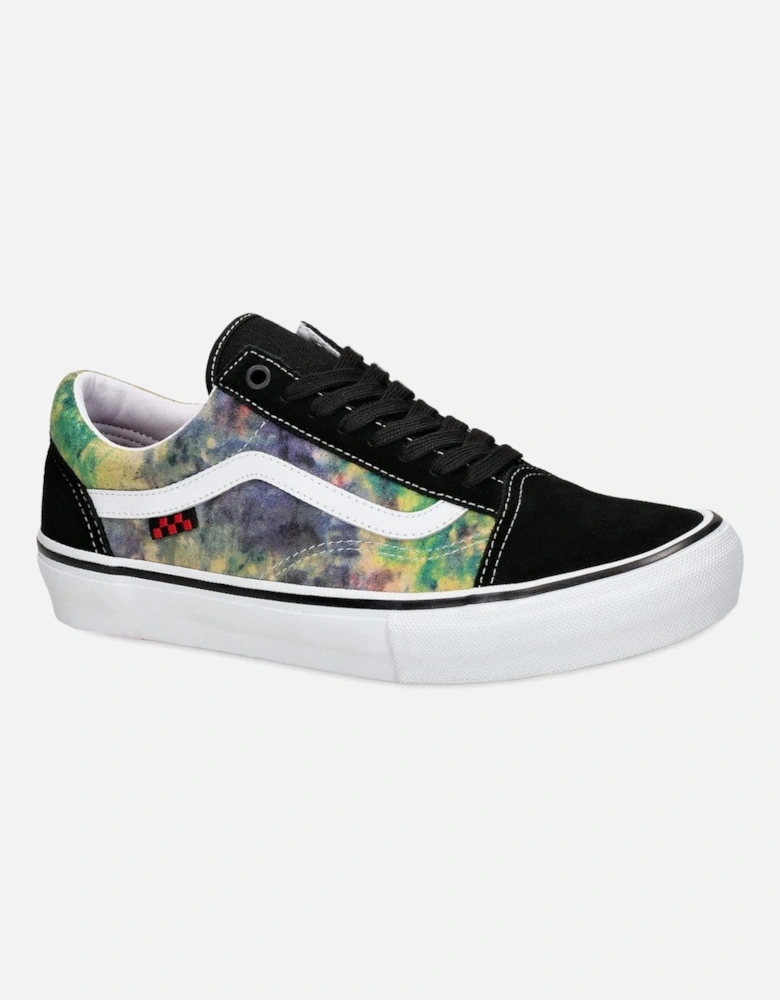 Leather and Rubber Round Toe Sneakers