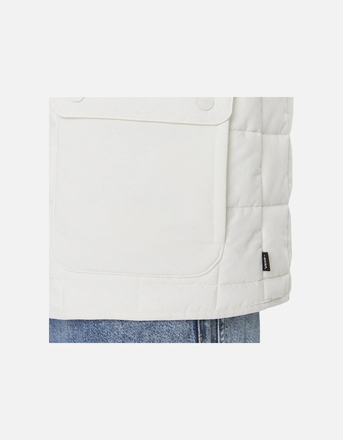 Nylon Bomber Jacket with Button Fastening and Visible Logo