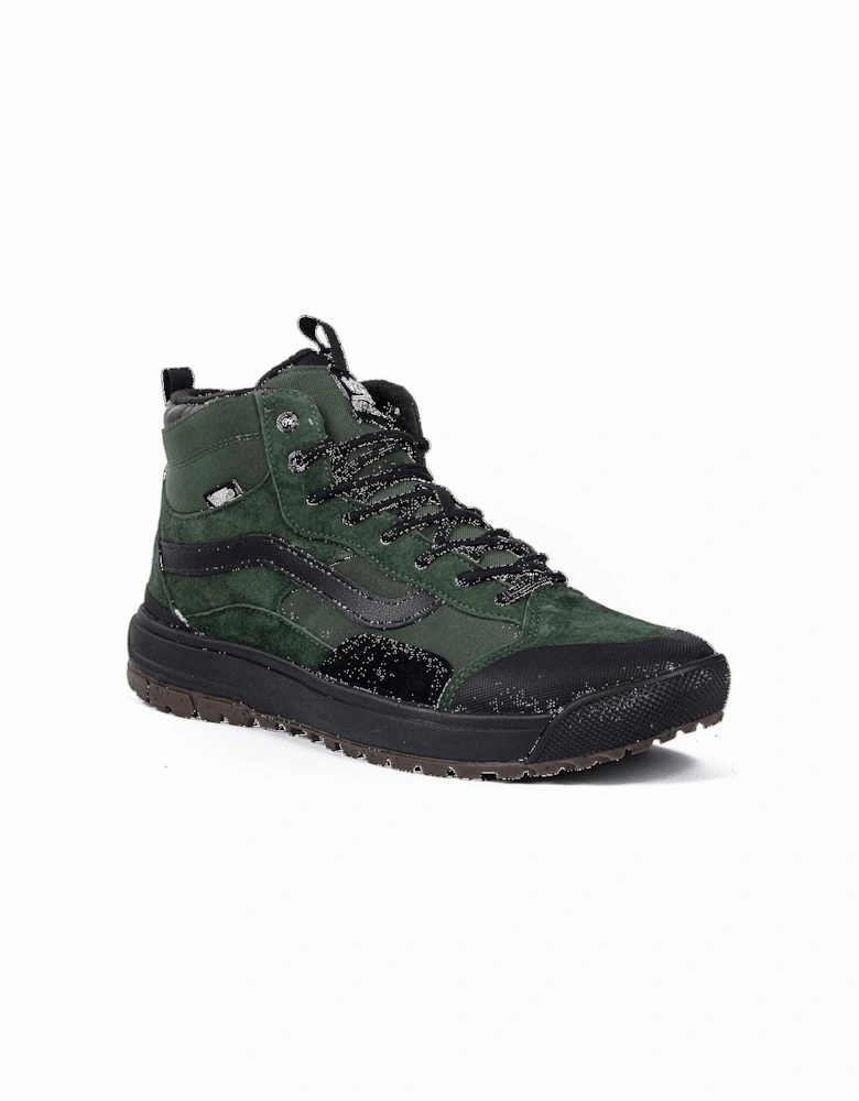 LeatherSneakerswithRubberSoleandFabricLining