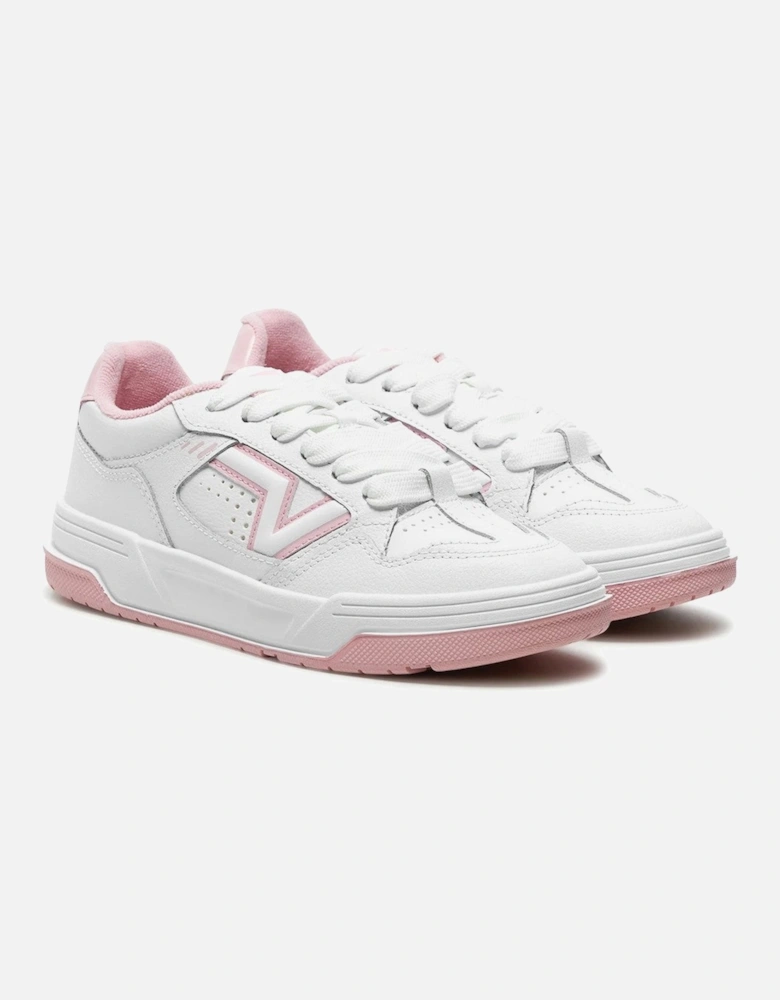 LeatherandRubberRoundToeSneakers