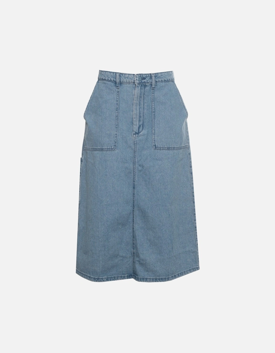 Cotton Skirt with Button and Zip Fastening, 4 of 3