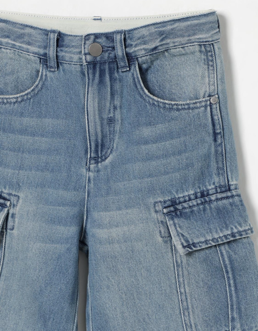 Kids Cargo Denim Shorts