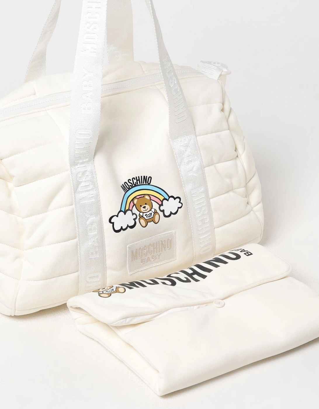Quilted Diaper Bag Teddy Bear Design