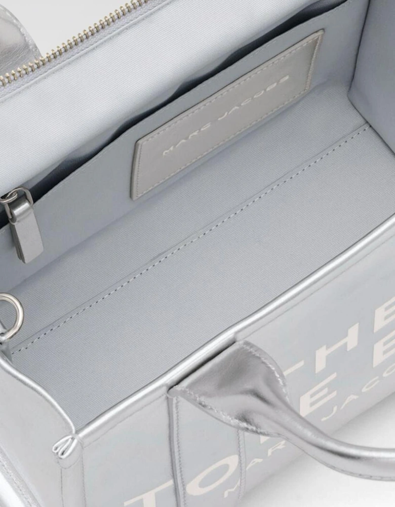 Mini Tote Bag Metallic Leather