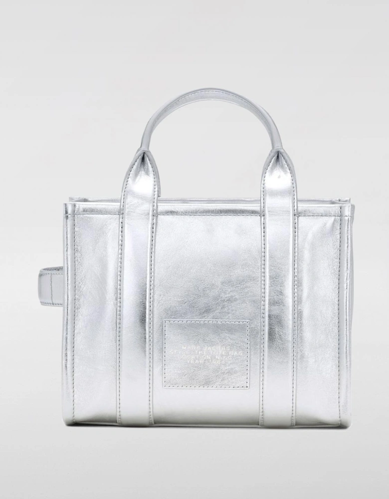 Mini Tote Bag Metallic Leather
