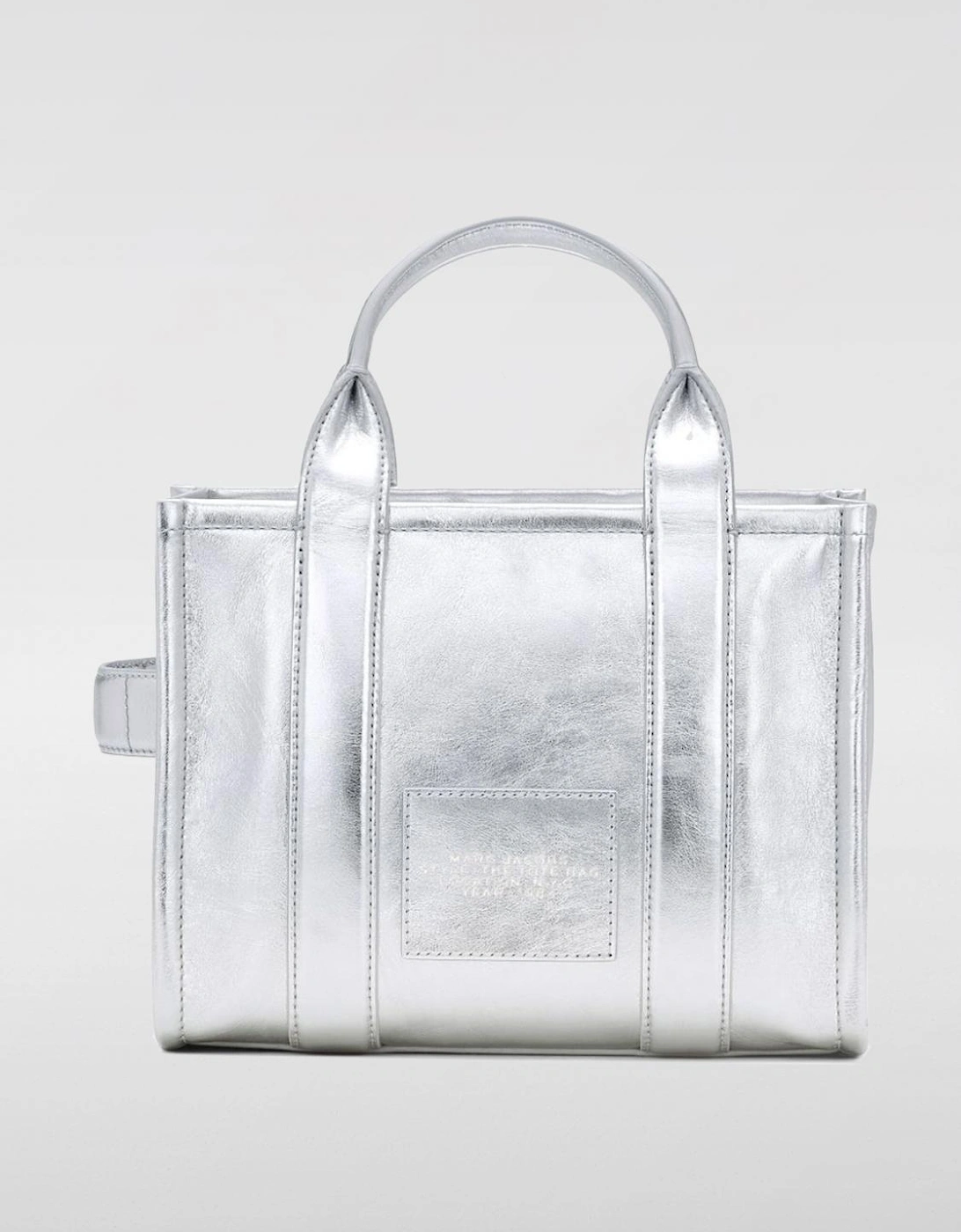 Mini Tote Bag Metallic Leather