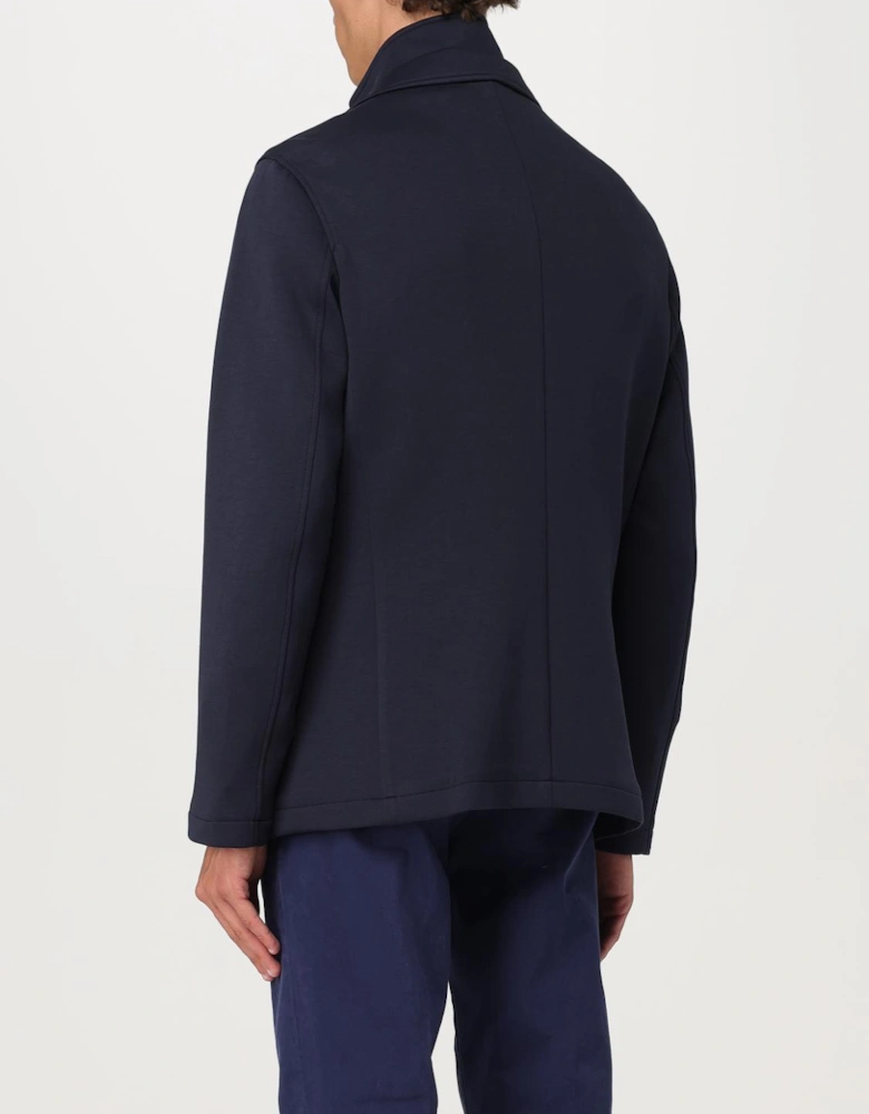 Knit Blazer with High Neck Zip