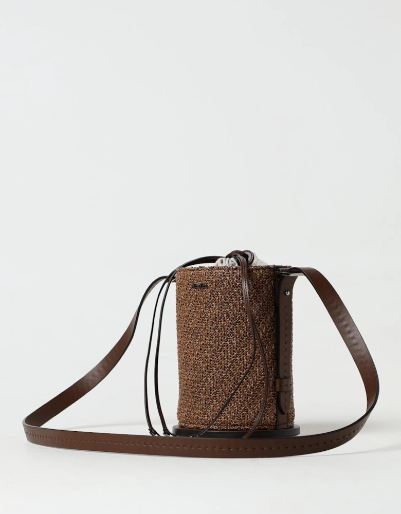Woven Straw Bucket Bag