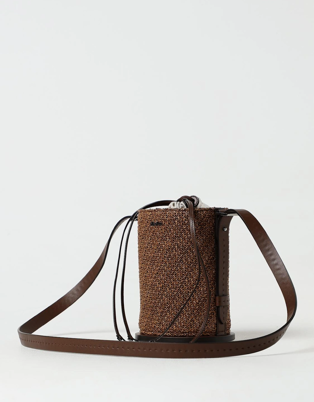Woven Straw Bucket Bag