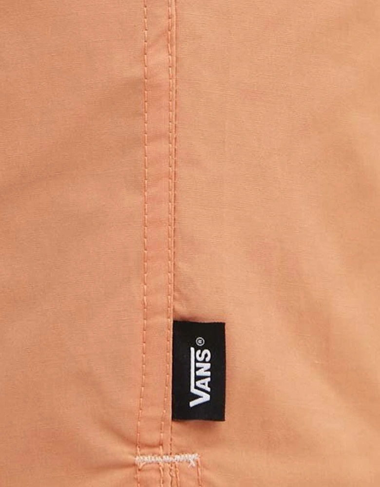 Elastic Waistband Nylon Swimsuit with Visible Logo