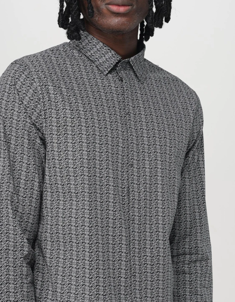 Geometric Pattern Dress Shirt