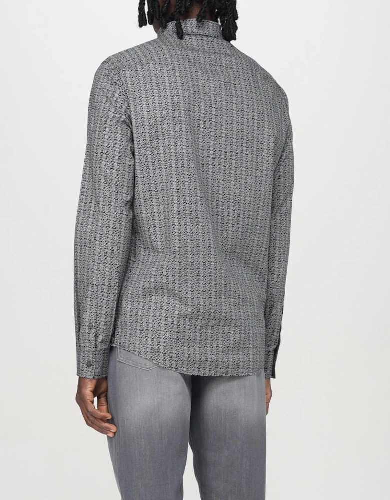 Geometric Pattern Dress Shirt