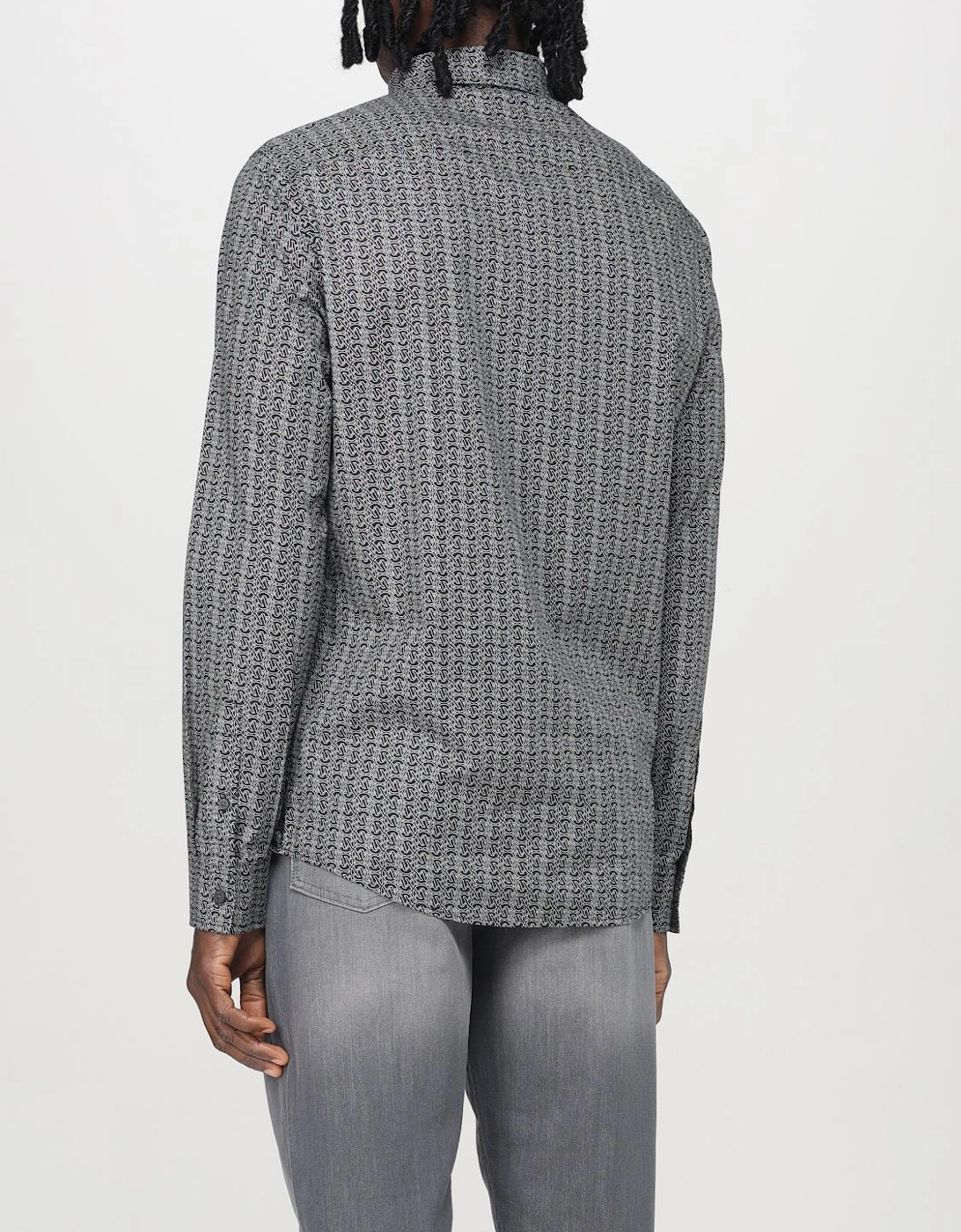 Geometric Pattern Dress Shirt