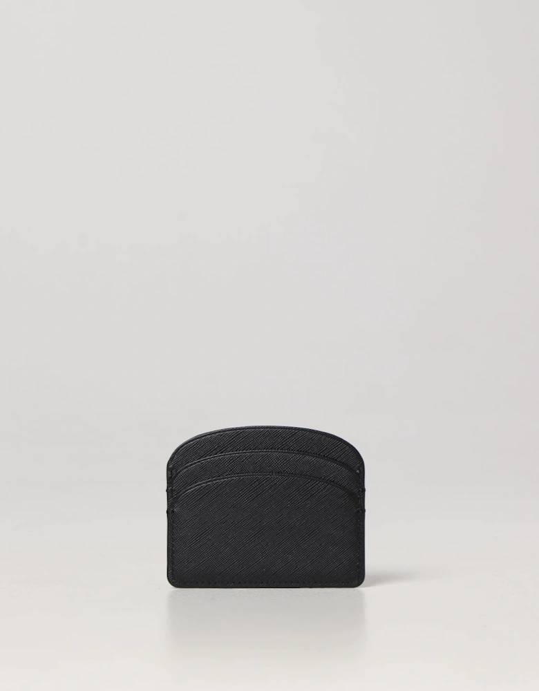 Half Moon Card Holder Leather Wallet