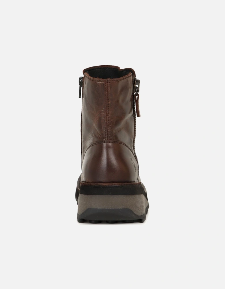 Hole Womens Wedge Heel Boots