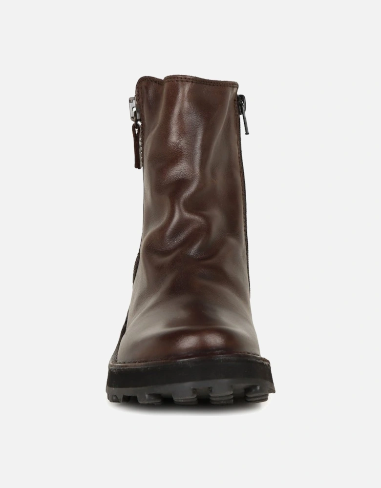 Hole Womens Wedge Heel Boots
