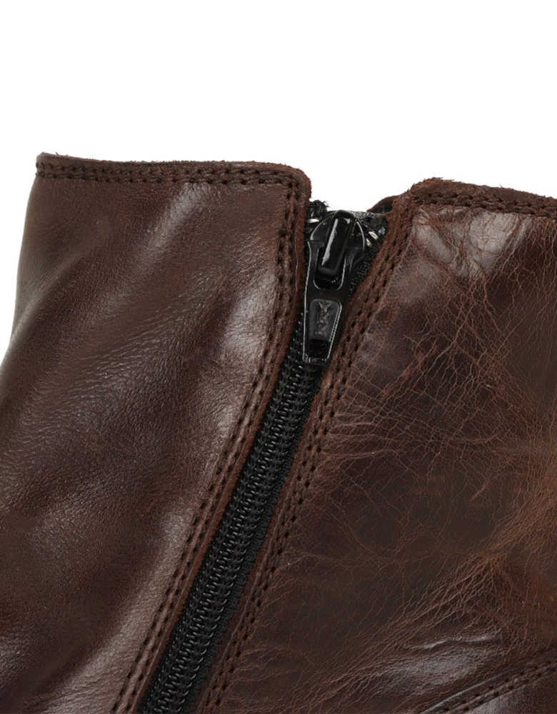 Hole Womens Wedge Heel Boots