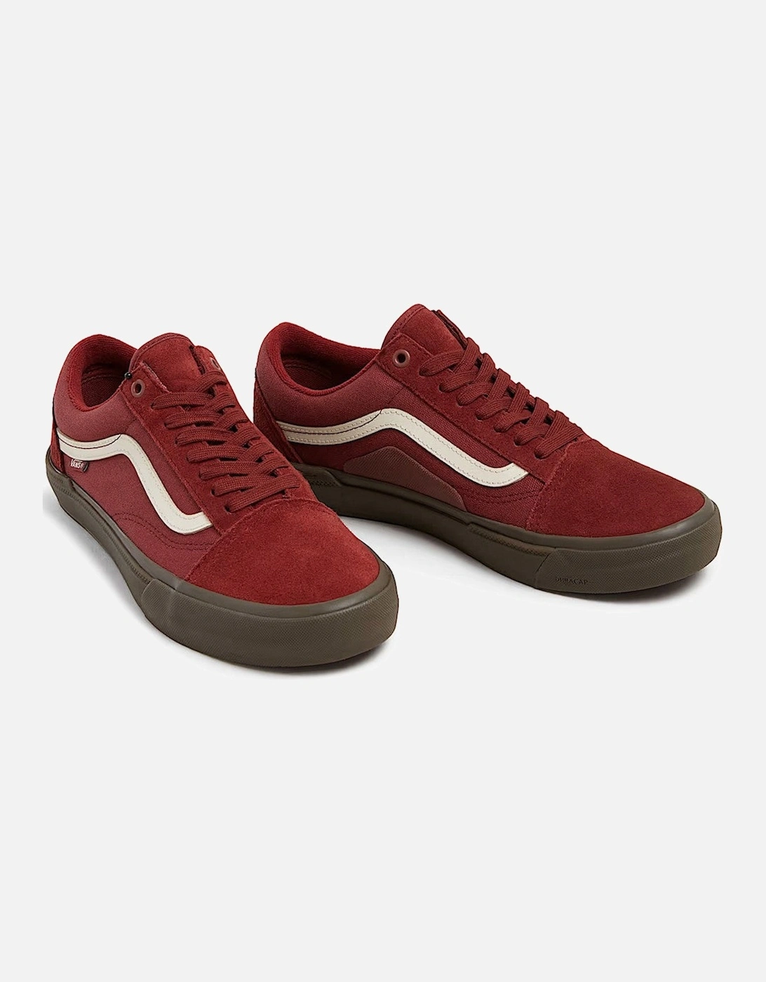 Leather Sneakers with Rubber Sole and Round Toe