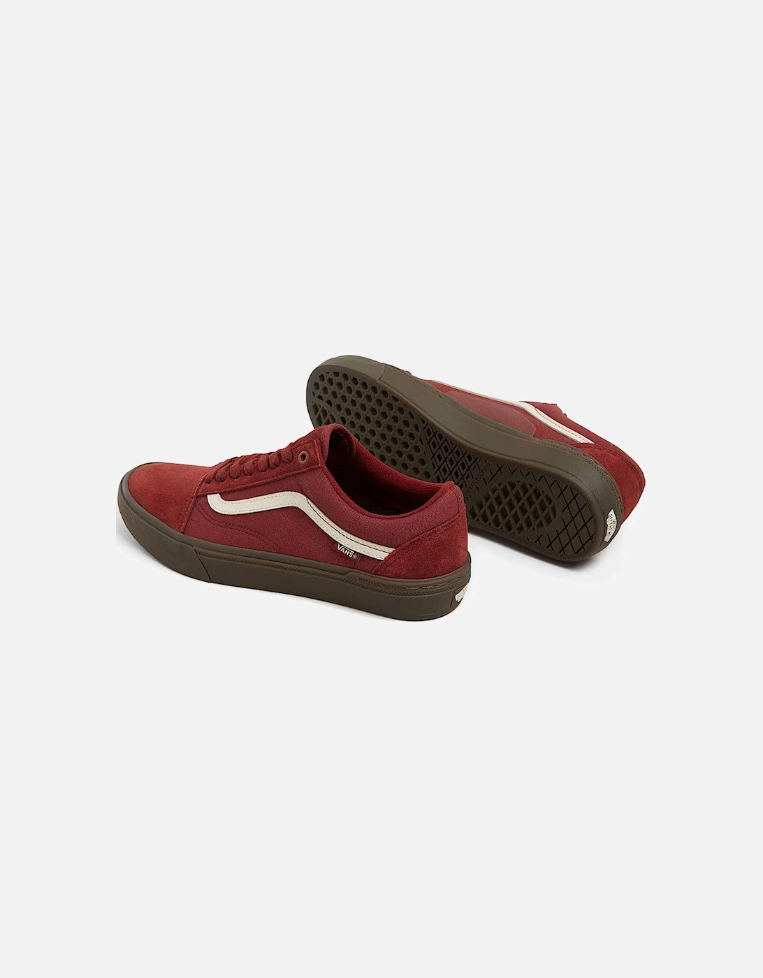 Leather Sneakers with Rubber Sole and Round Toe