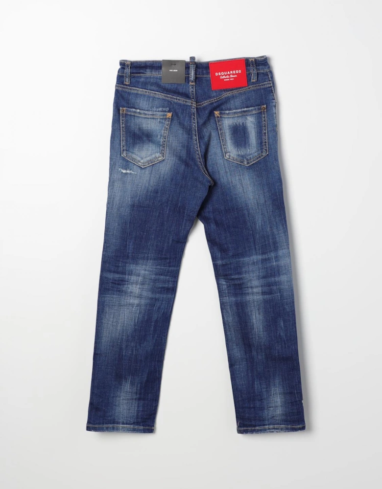 Relaxed Fit Distressed Jeans