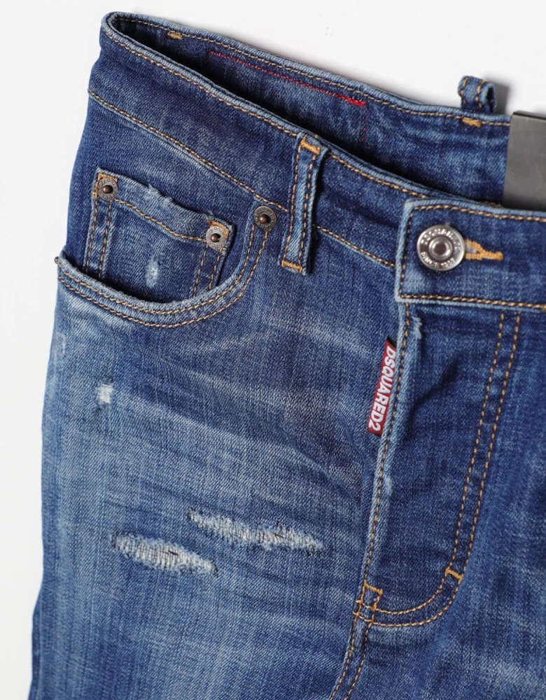 Relaxed Fit Distressed Jeans