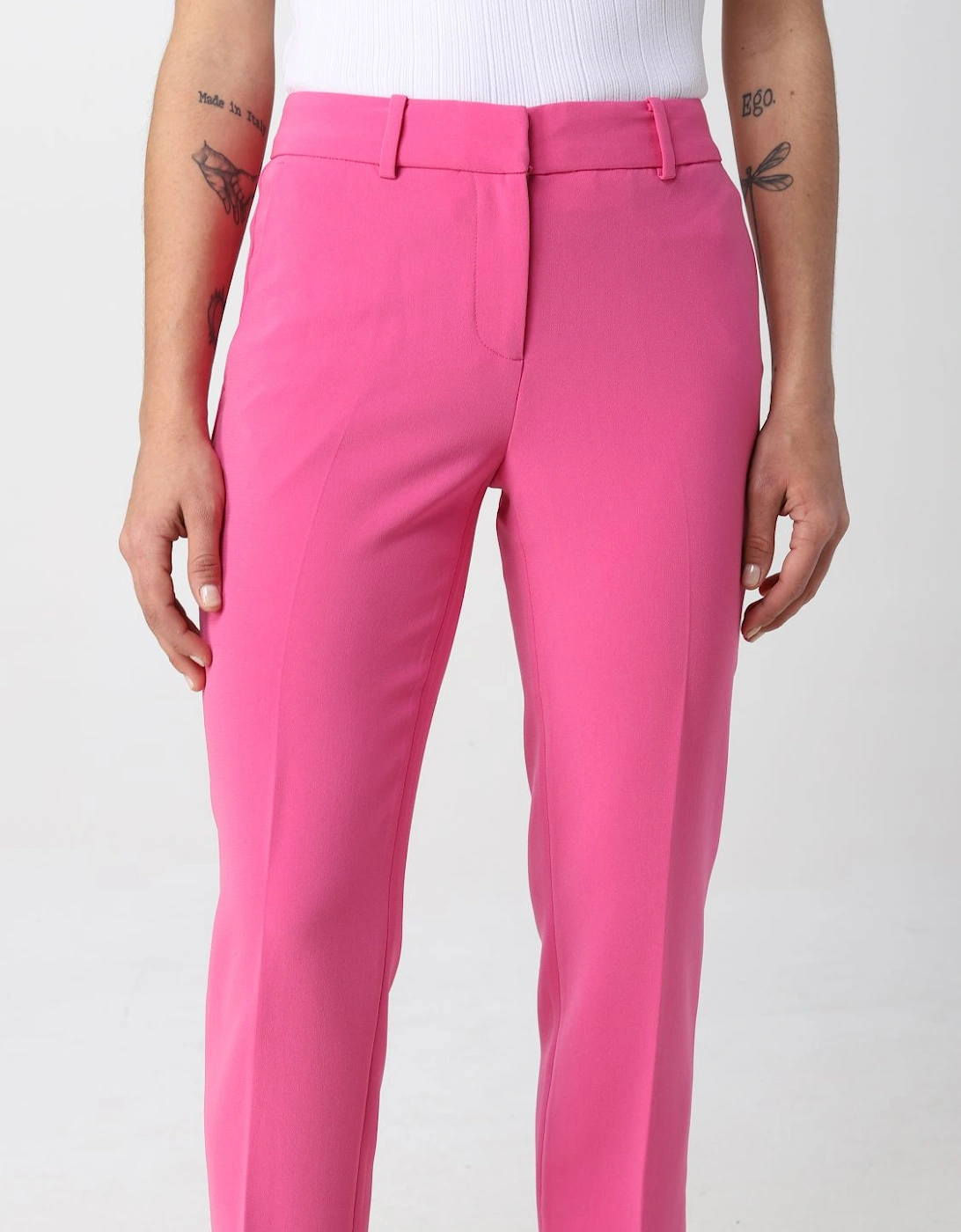 Straight Leg Crepe Pants